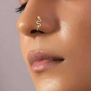 Fashionable and simple niche mini snake nose ring personality exquisite daily couple unisex accessories
