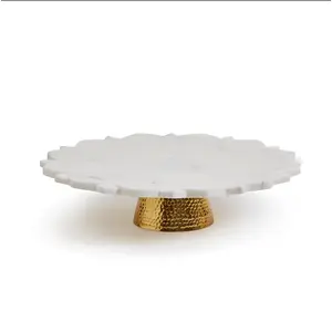 Marble Pedestal Platter