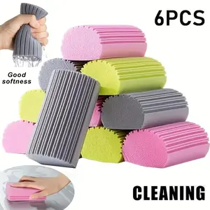 Magic Dust Cleaning Sponges, Pva Sponge Pack, Multipurpose Kitchen Sponges, Ideal for Window Blinds, Glass Trim, Vents, Railings & Windows, Wet Wipe Removal, High Density Sponge