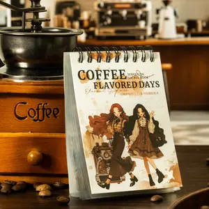 50 Sheets Pet Sticker Book, Coffee Flavor Days Series, Coffee Dessert Theme, Journal Supplies Water Bottle Decoration, Perfect Gift