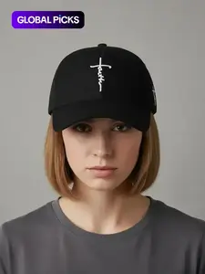 Easter Street Trend Letter Embroidered Baseball Cap, Casual Summer Outdoor Hat for Travel and Seaside Party, Daily Use Sports Adjustable Cap for Men and Women