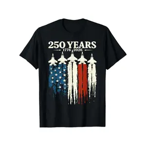 Flag Vintage 250 Years American 1776 2026 250th USA Birthday T-Shirt| Comfort Fit Men'S Tee, Crew Neck, Ultra Soft, Breathable, Moisture Wicking, Casual Summer Tee, Must-have Fashionable Tee