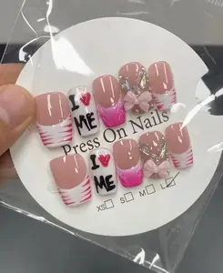 Hailey(11982)gc.30$ for 15 pairs square  nails，pick your size，and get them in mystery  style~