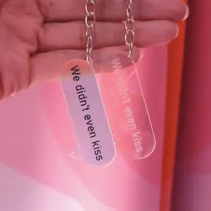 We Didn’t Even Kiss Heated Rivalry Keychain