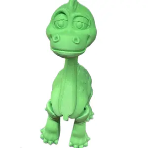 NWCC Dinosaur Figurines with Rock Stand - 3D Printed Sculpture for Dino Lovers