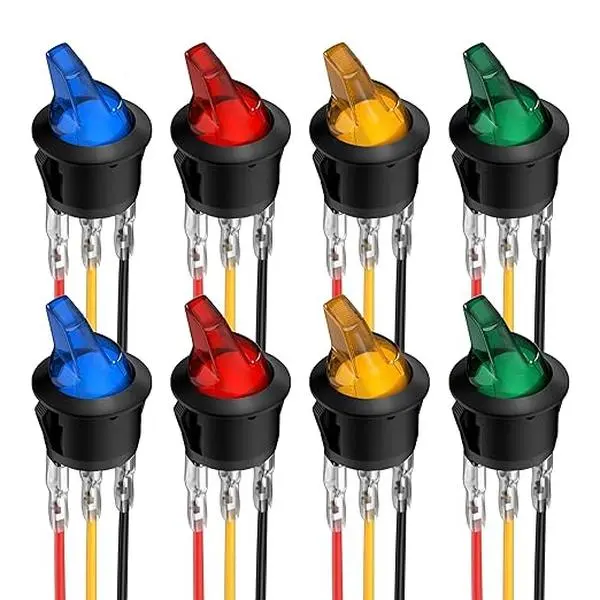 Color: Toggle Lighted - 8pcs