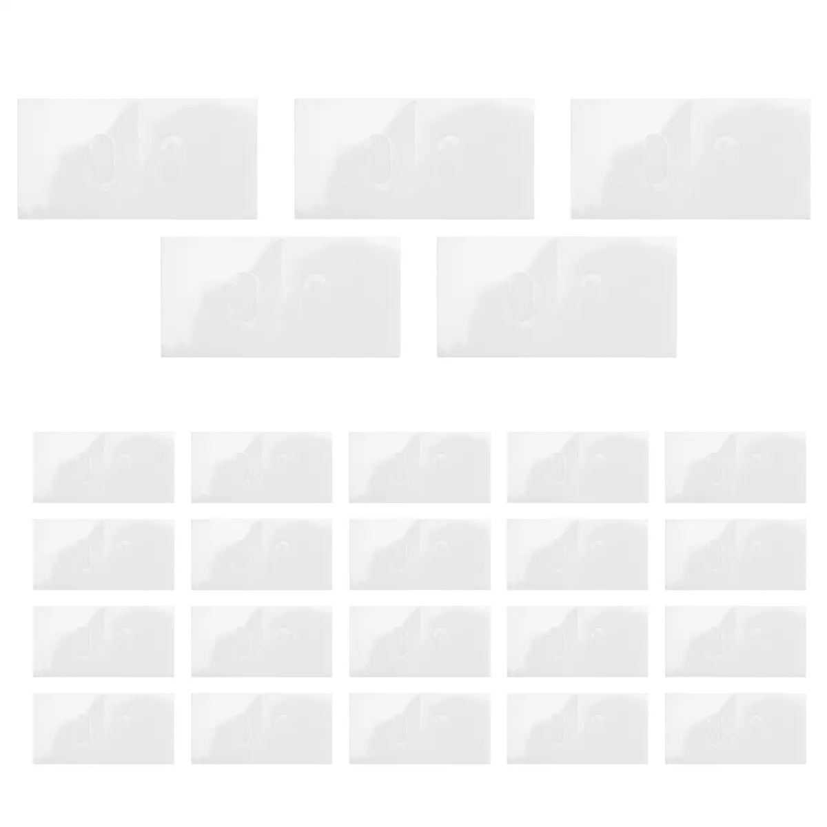 Vertical Blind Repair Tabs-25 Sets Clear Vertical Blind Repair Tabs Vane Saver Self Adhesive Vertical Blinds Repair Kit