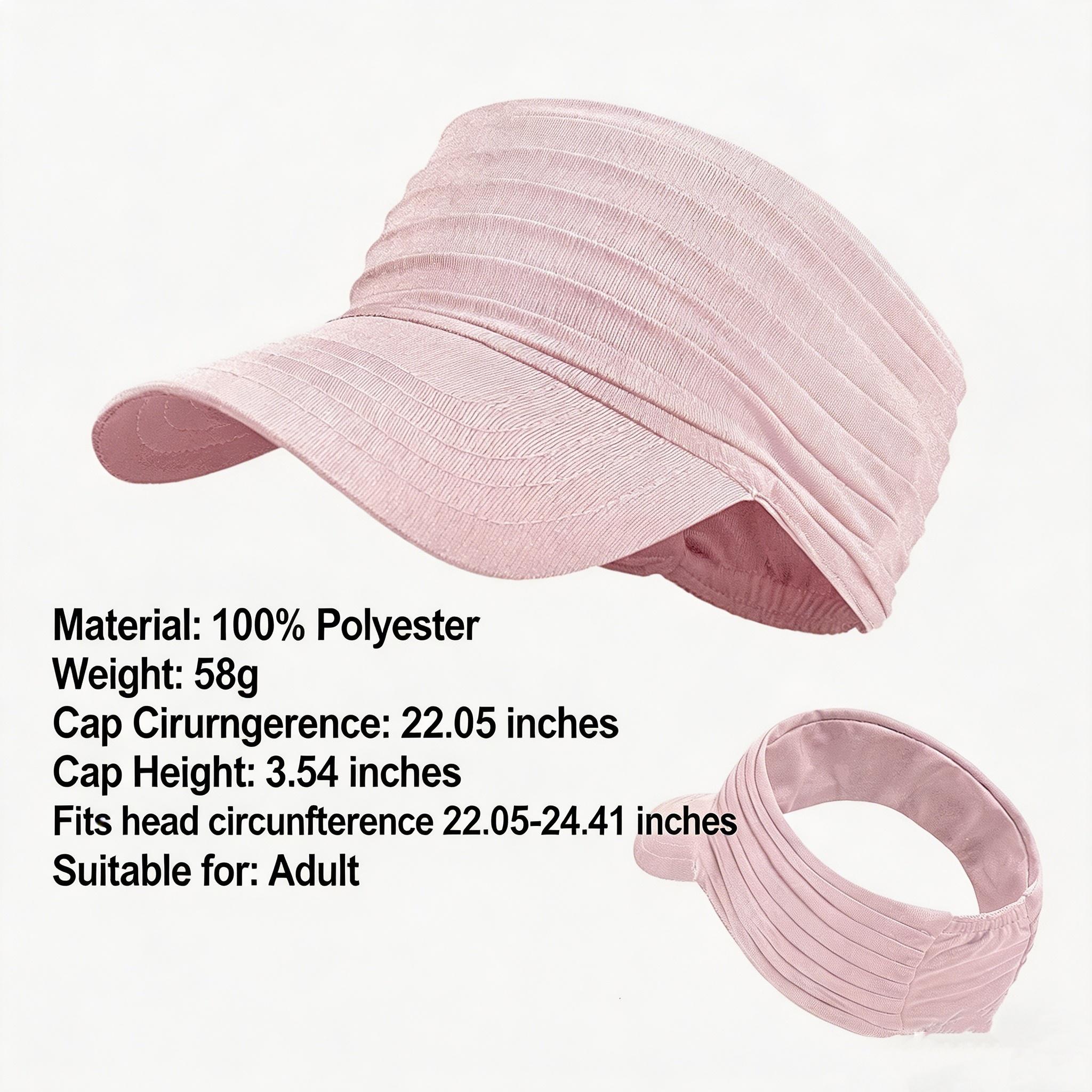 2PCS Open-Top Sun Hat: Fashionable Outdoor Sports Hat for Men and Women, Quick-Dry and UV-Protective, Adult Running Cap