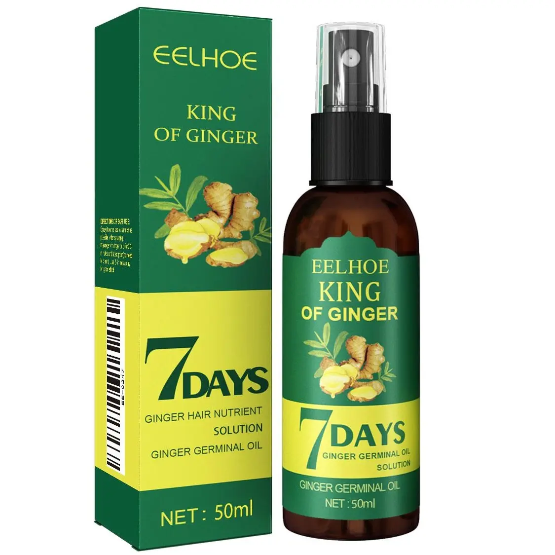 50ml Ginger & Biotin Scalp Care Serum, Stimulating Growth Booster for 7-Day Quick Nourishment Massage (Beauty & Personal Care, Hair Oils & Treatments)