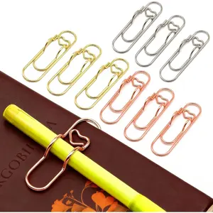 Pen Holder Clip, 15 Packs Pen Clips for Notebook, Colorful Metal Pencil Holder (15)