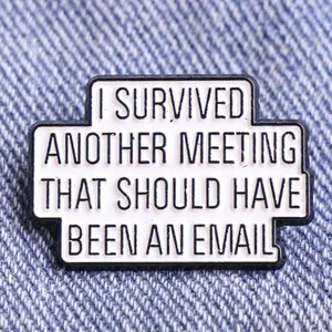 Fun Phrases Enamel Pins Creative Punk Gothic Lapel Badge