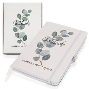 Planners with Purpose 5 Minute Daily Gratitude Journal for Women Eco Friendly Hardcover Vegan with Prompts for Happiness & Self Care 2025