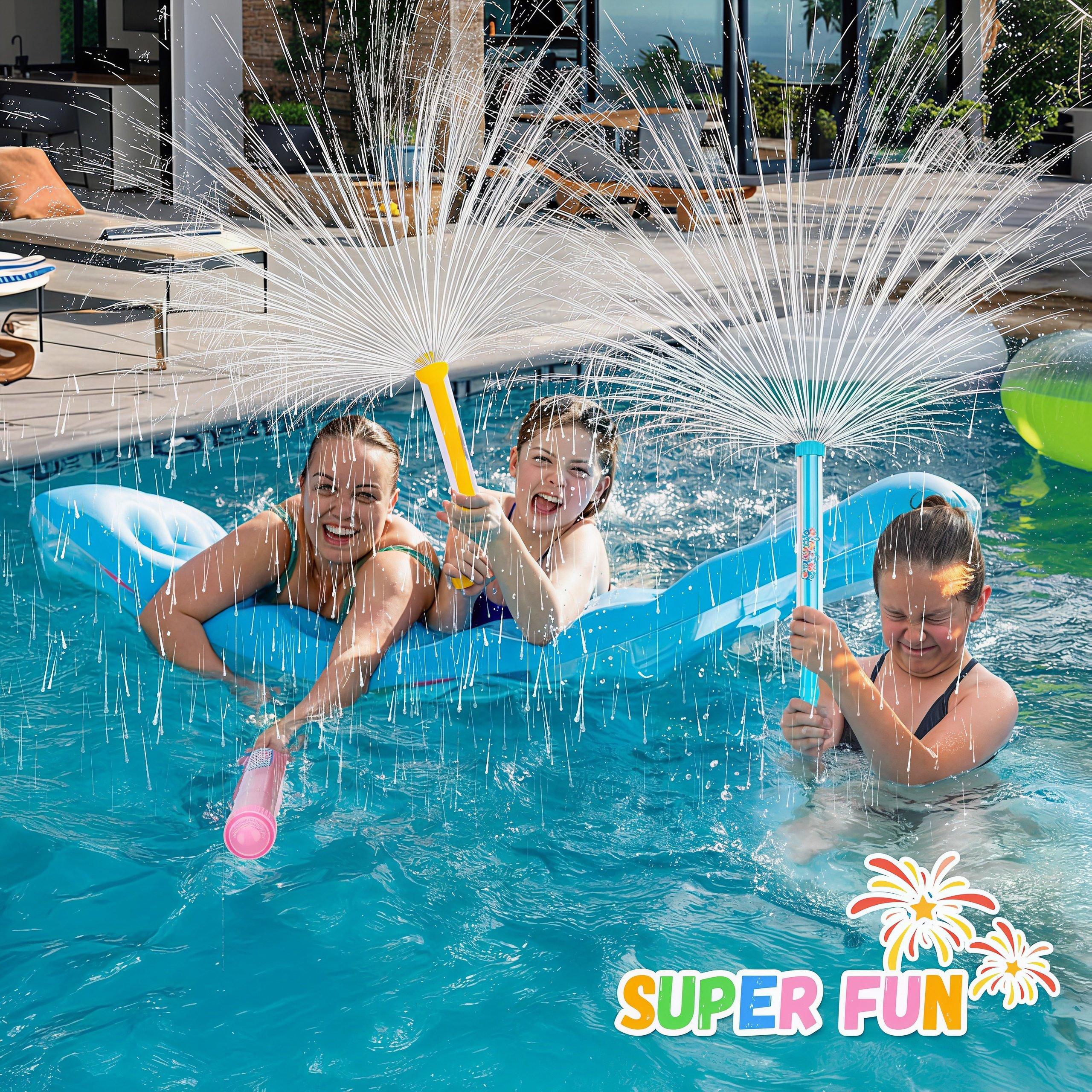 Fireworks Water Gun, Bulk Squirt Water Blaster Guns, Firework Spray Water Soaker Toy Toys for Pool Party Outdoor Summer Water Games