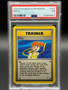Pokemon TCG Misty | Gym Heroes 102/132 | PSA Graded NM 7