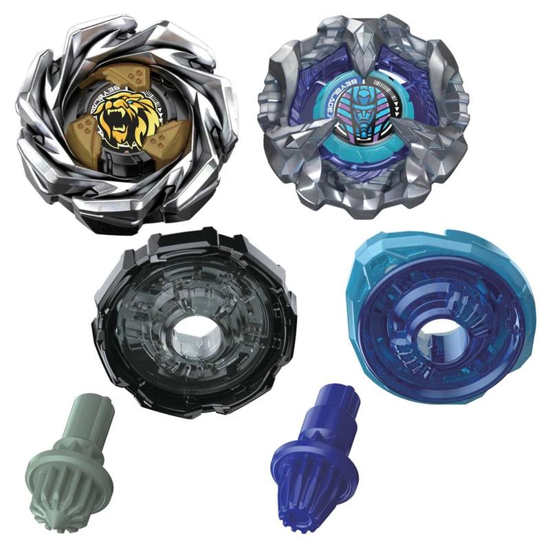 Beyblade X Cowl Sphinx 1-80GF BX & Crest Leon 7-60GN UX Dual Pack Set