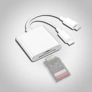 SD Card Reader for iPhone, iPhone17, 1T Card Reader, Summer Memory Card Reader with TF Card Camera Adapter, Plug & Play Trail Game Digital Camera SD Card Viewer Adapter for iPad, multicoloured sd card,2025 HOT,multicoloured sd card s d