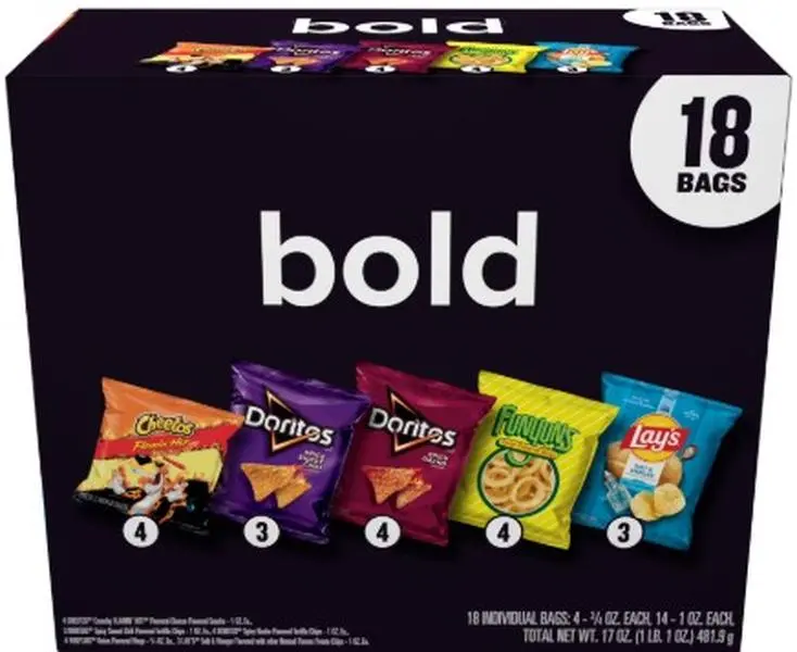 Frito Lay Bold Mix Chips Variety pack, 18 pack Frito Lay Bold Mix Chips Variety pack, 18 pack