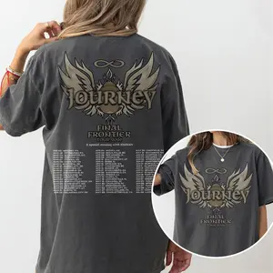 Journey Final Frontier Tour 2026 Shirt, Retro Rock Band Concert Tee Fan Gift