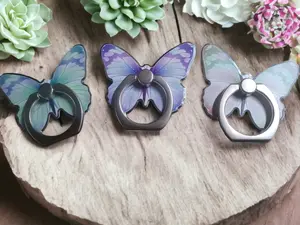 Colorful Butterfly Phone Holder Stand for Hands-Free Convenience