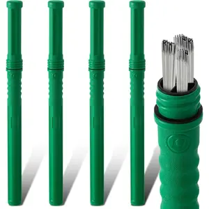 4 Pcs Welding Rod Storage Tube 40 Inch Tig Rod Storage Canisters Welding Electrode Holder Airproof Waterproof Container(Green)