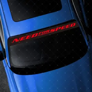 Sport Letter Car Windshield Sticker, Decorative Vinyl Decal, Scratch Cover Waterproof UV Protection, Suitable for All Cars