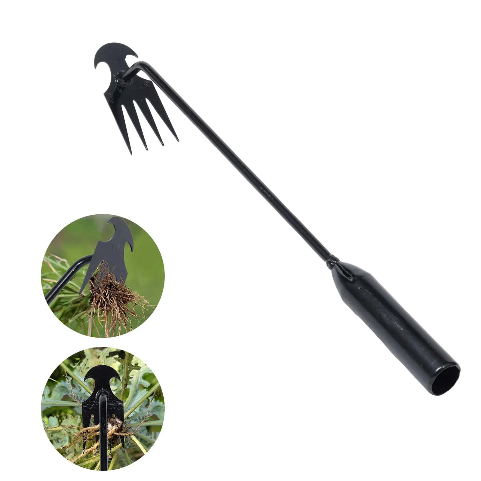 Garden Weeding Pulling Tool, 4 Teeth Weed-Puller Tool, Manual Garden Weeder Tool for Vegetable Gardening Planting, Durable Gardening Tool, Soil Gardening Tool, Garden Tools, Lawn Garden Tools