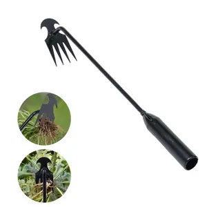 Garden Weeding Pulling Tool, 4 Teeth Weed-Puller Tool, Manual Garden Weeder Tool for Vegetable Gardening Planting, Garden Tools
