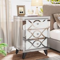 Mirrored  Nightstand (23")