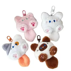 Cute Plush Cat Doll Pendant Girl Backpack Doll Pendant Couple Bag Keychain Decorative Gift