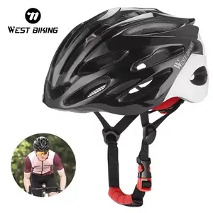 WEST BIKING Lightweight Bicycle Helmet, Two-Color Splicing Design, Unisex Racing & Road Bike Safety Gear, Durable Cycling Protection