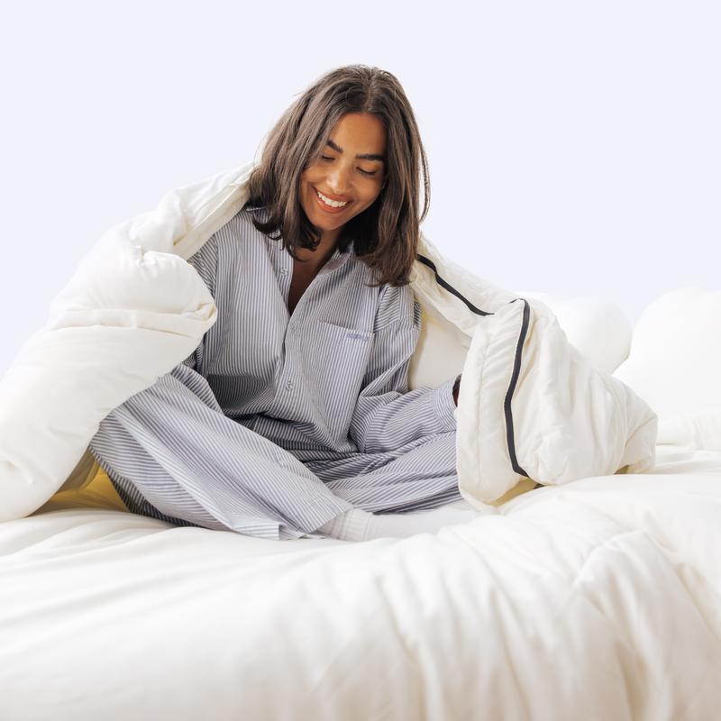 Mellow Sleep | Dual-Layer Temperature Control Comforter - Super Fluffy Duvet, Lightweight & Breathable, Dual-Layer Design, OEKO-Tex Certified, Hypoallergenic, Machine Washable, Twin/Full/Queen/King Sizes