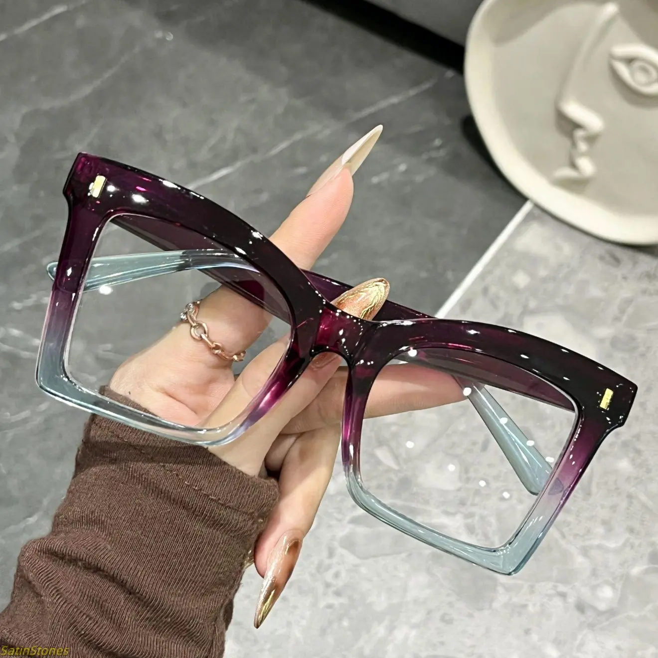 Unisex Reading Glasses Daily Fashion Eyewear Multi Pair Portable Magnifying Glasses Set with High Definition Clear Lens Lightweight Comfortable Frame for Home Office and Daily Casual Use