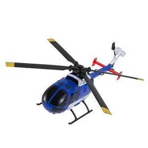 VEVOR RC Helicopter, 2.4GHz 4-Propeller Remote Control Helicopter with 6-Axis Gyro, 4-Channel RC Airplane for Beginner, LED Light One-Key Takeoff/Landing, Plane Toys for Kids Ages 8 and up