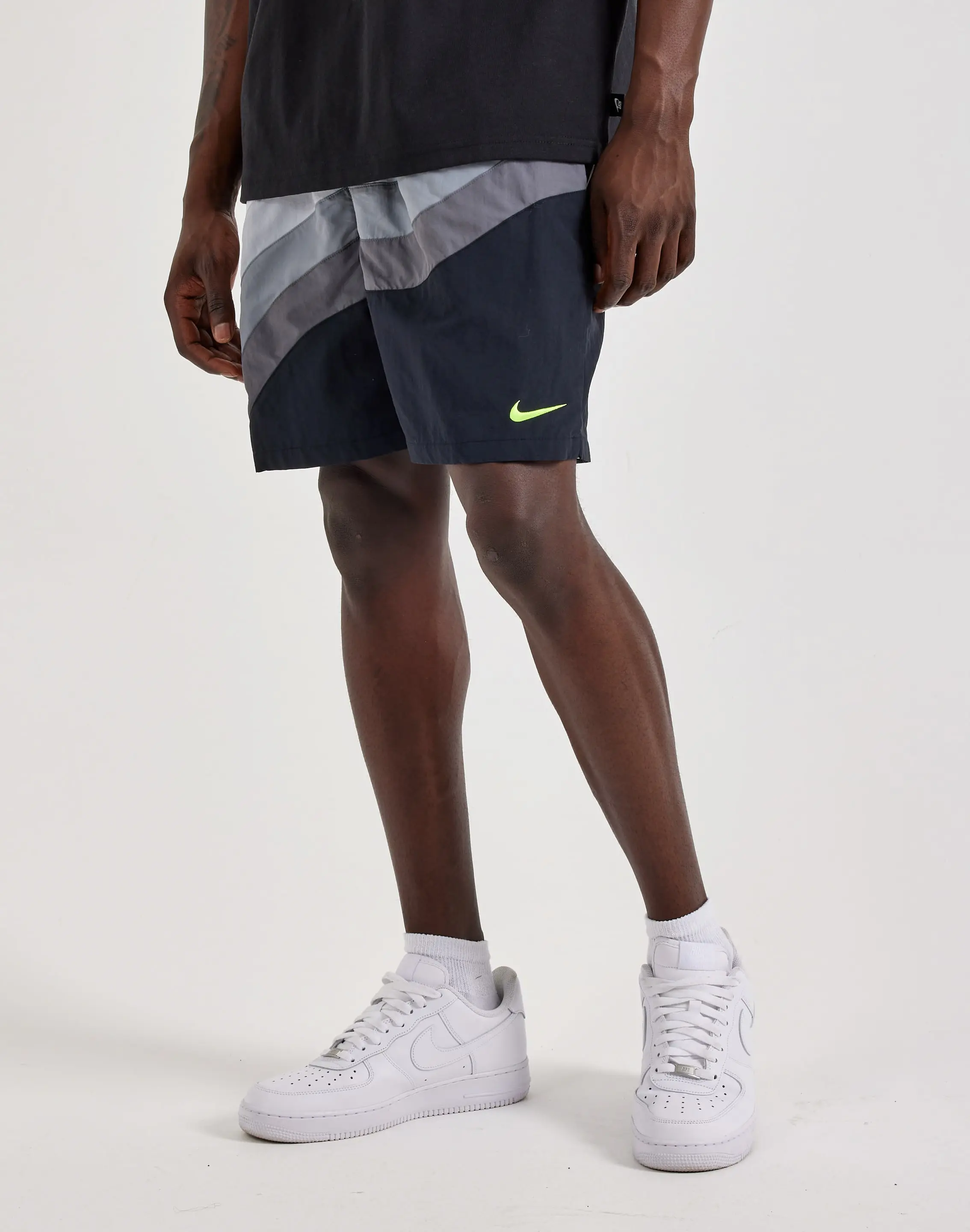 Mens Nike Swim Breaker Swoosh Lined Volley Shorts