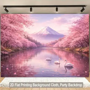 2D Flat, 1pc 1pcs Elegant & Ivy Wall Tapestry Backdrop with Hanging String Lights Compatible for Suitable for Indoor Photography Backgrounds, Party Decorations,, Wedding,  - Shelves, Fabric, 2D Flat