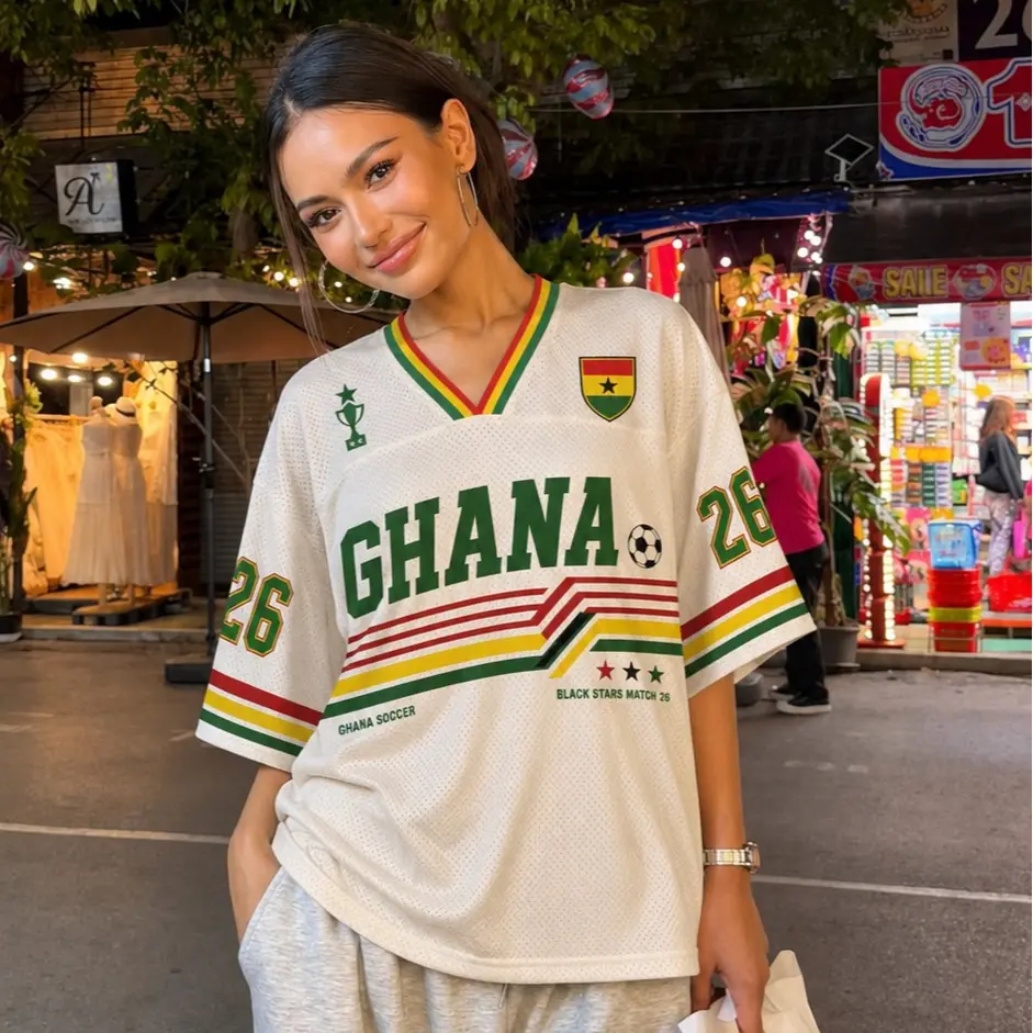 Ghana Soccer Mesh Jersey, Retro Black Stars Shirt, Custom Name Number Jersey, Ghana Football Fan Gift