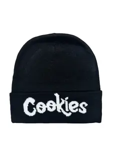 Fashion Y2K Letter Embroidered Knit Beanie Hat, Warm Winter Cap for Men and Women, Street Style Fitted Hat, Fall & Winter Accessories, Knit Hats, Embroidered Beanies