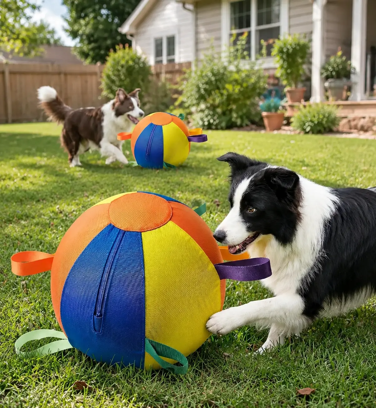 Herding Ball for Dogs - Inflatable Dog Toy Ball for Small & Medium Breeds Heelers Herding Ball for Dogs - Inflatable Dog Toy Ball for Small & Medium Breeds Heelers