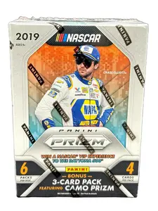 2019 Panini Prizm - Factory Sealed - 24 Cards - 6 Packs - 4 Cards per pack - Look for Autographs from the Hottest Drivers in NASCAR!