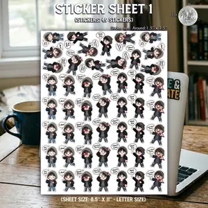 Sticker Sheet - In to the Sun V Action Sheet Sticker, Kpop Armyrang Stickers, Gift for Fan
