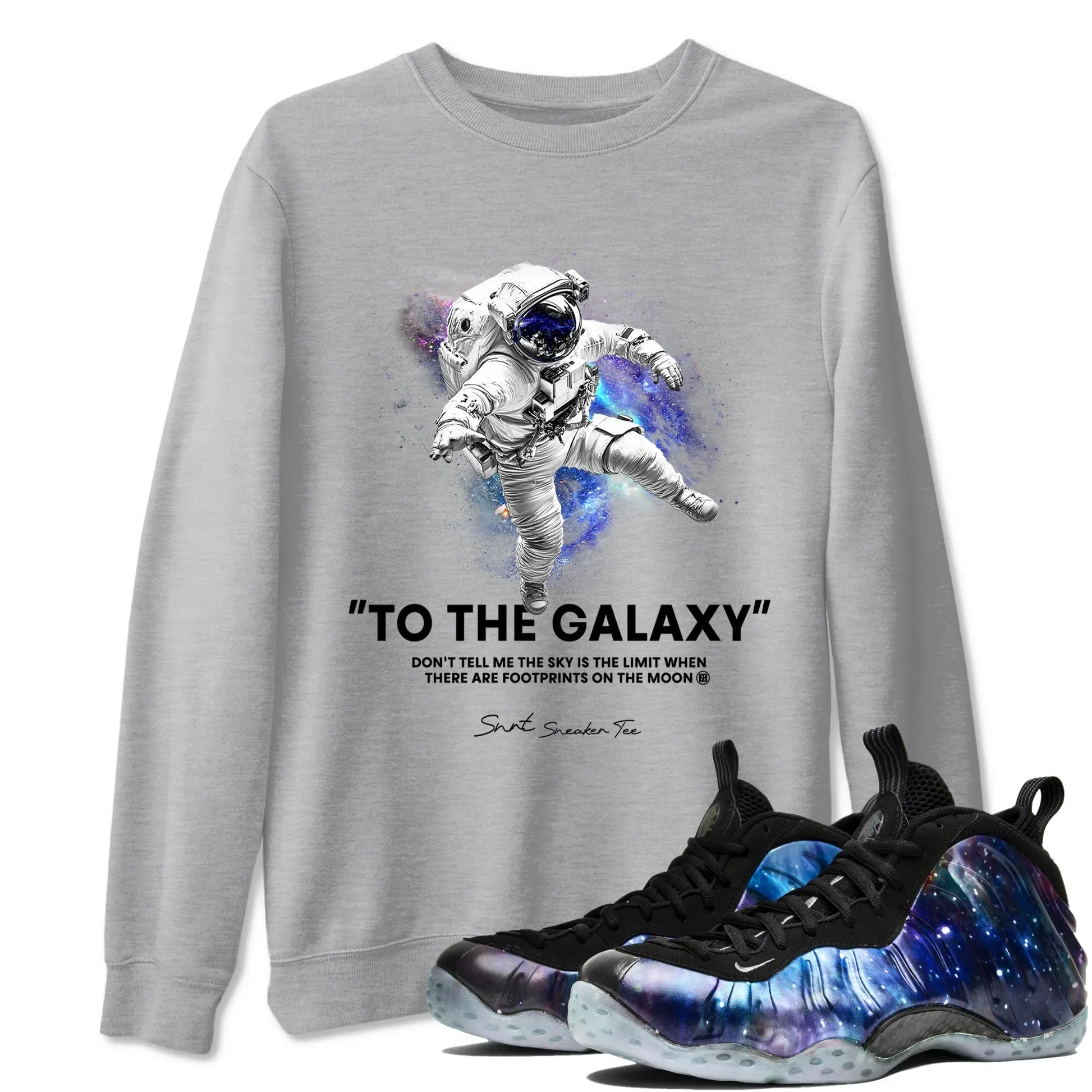 to the galaxy- A foamposite one galaxy TSHIRT MEN'S SWEATSHIRT