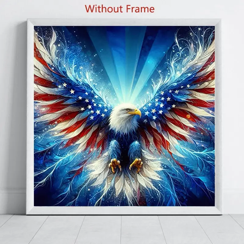 Eagle Pattern Diamond Painting Kit, Handicraft Adult DIY 5D Diamond Art, Home Wall Decor, Perfect Gift for Holidays, Beginner Friendly