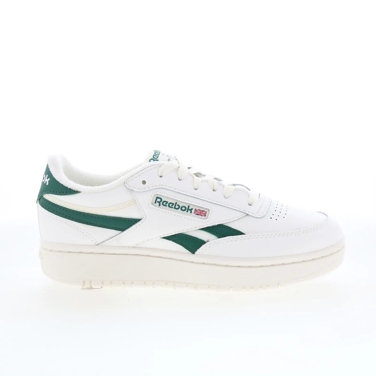 Reebok Club C Double Revenge Womens White Leather Lifestyle Sneakers Shoes