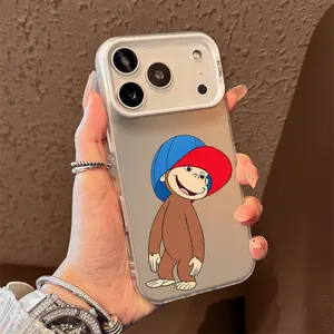 curious george Phone Case for iPhone 17 AIR 17 PRO 16 PRO 15  PRO MAX  14 PLUS 13 PRO 12 11 PRO XS MAX X XR Samsung Galaxy S25 Ultra S24 S23 S22 Plus  series(anti-drop hard shell) shockproof mobilephone protective cover