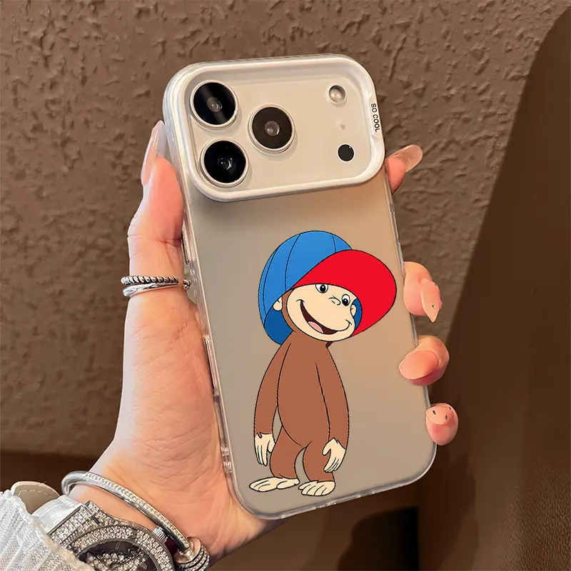 curious george Phone Case for iPhone 17 AIR 17 PRO 16 PRO 15  PRO MAX  14 PLUS 13 PRO 12 11 PRO XS MAX X XR Samsung Galaxy S25 Ultra S24 S23 S22 Plus  series(anti-drop hard shell) shockproof mobilephone protective cover