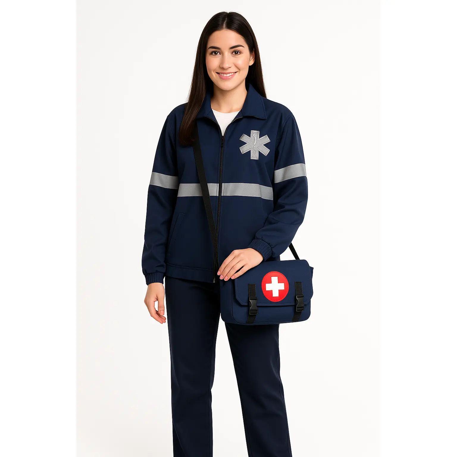 EMT Jacket Costume with Medical Bag - Adult One Size, 2-Piece Set