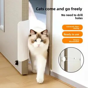 Pet Door Opener – Bidirectional Cat & Small Dog Door with Soft-Close Design