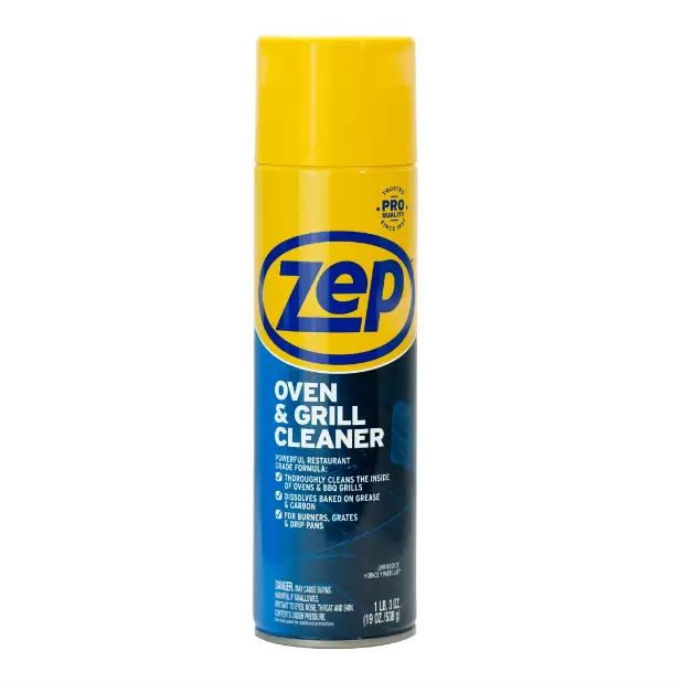 ZEP Heavy-Duty Foaming Oven & Grill Cleaner, 19 oz Household Spray for Stainless Steel Surfaces ZEP Heavy-Duty Foaming Oven & Grill Cleaner, 19 oz Household Spray for Stainless Steel Surfaces