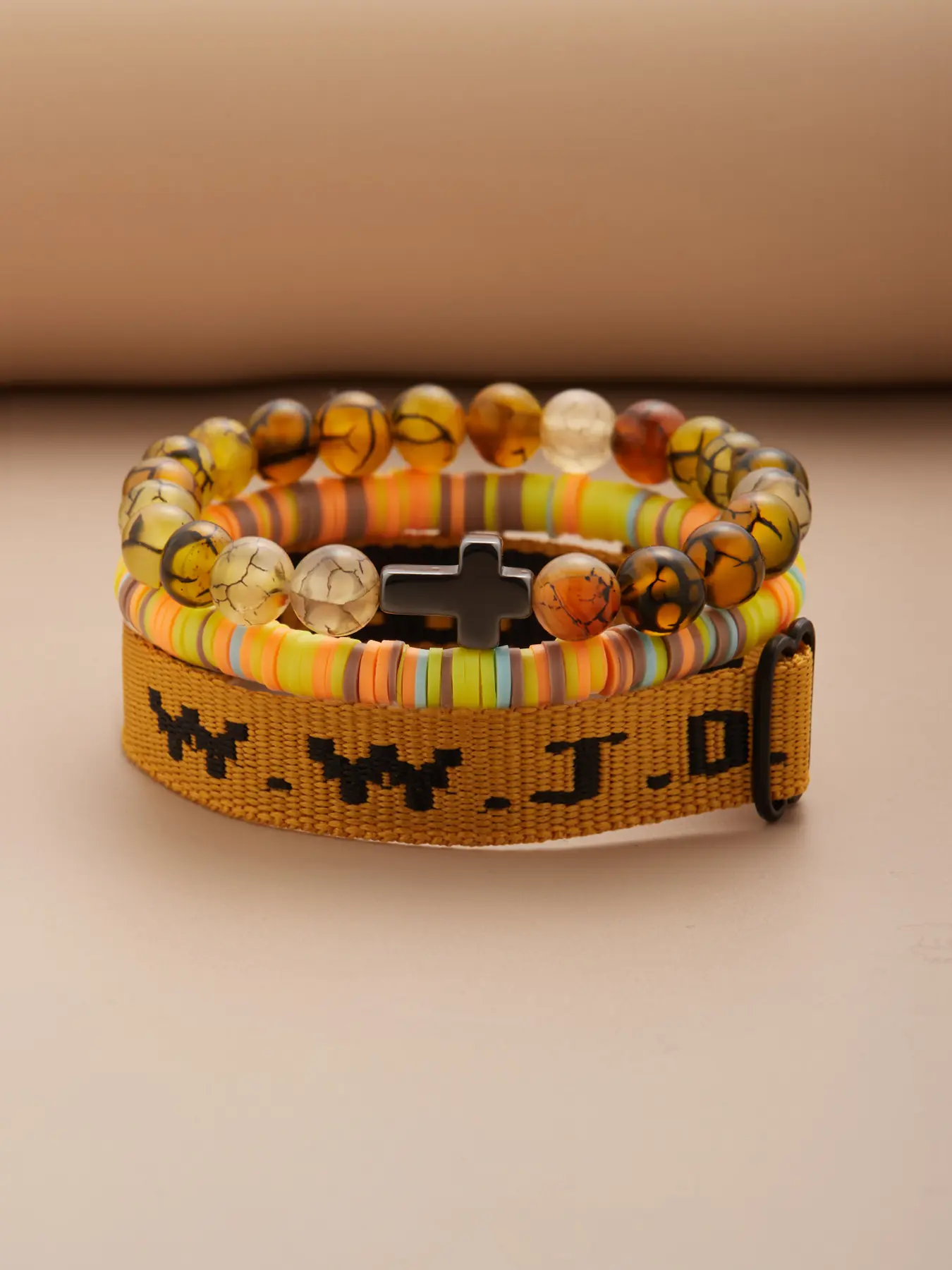 M13 Yellow Textured Semi-Precious