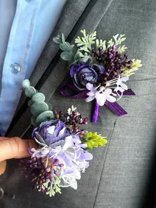Purple Bloom - Boutonniere & Corsage